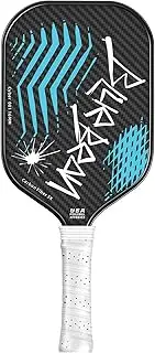 BlueBean Pickleball Paddles, 3K + T700 Carbon Fiber Pickleball Paddle with USAPA Approved & a 16MM Polymer Honeycomb Core Provides Higher Grit&Spin, Engineered for Players Intermediate and Above