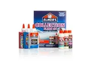 Elmer's Collection Slime Kit Supplies Include Glow In The Dark Magical Liquid Slime Activator, Metallic Magical Liquid, Confetti Magical Liquid, Translucent Glue, Metallic Glue, Clear Glue, 6 Count