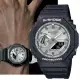 【CASIO 卡西歐】G-SHOCK 冷酷金屬色 農家橡樹 霧黑八角形雙顯錶-銀色(GA-2100SB-1A 防水200米)