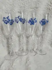 Yorktowne Millennium Glassware Champagne 2000 Pfaltzgraff Set of 4
