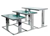 在飛比找Yahoo!奇摩拍賣優惠-INPHIC-簡美自助餐桌移動餐台多功能餐台不鏽鋼鋼化玻璃台