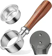 Bulipu 54mm Bottomless Portafilter - Fits Breville Espresso Coffee Machine Barista Express, Pro, Touch, Bambino (Plus), BES870XL/870BSXL/878BSS/880BSS/840XL +Filter Basket +Wall Holder (1)
