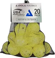 JOOLA Primo Pickleball Balls - Tournament Indoor and Outdoor Pickleball Balls - USAPA Approved - Ideally Weighted and Precision Crafted 40 Hole Design Pickleball Official Size