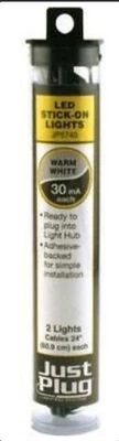 Woodland Scenics JP5740 Just Plug Wrm Wht LED Stick-On Lights (Pack of 2) (10)