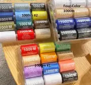 Sewing machine thread set (12 Polyester Threads - 500m & 1000m)