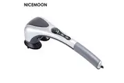Double Head Impact Massager, Handheld Back Massager With Heating Function for Neck, Shoulders, and Legs