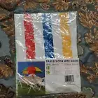 Vintage Kmart 60" round Vinyl Tablecloth zipper & elastic NOS sealed