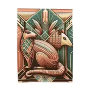 Velveteen Plush Blanket Art Deco Agouti Armadillo Luxury Animal Home Decor Retro