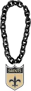 New Orleans Saints Throwback Shield Logo NFL Fan Chain, Black, Plastic, No Gemstone