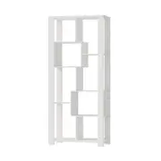 Oikiture Bookshelf Display Shelf Storage Cabinet Stand Organiser Bookcase White