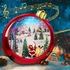 Large Size Christmas Snow Globes Lighted Up,6H Timer Glitter Snow Globes Chri...