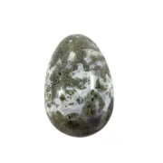 Moss Agate Mini Crystal Egg