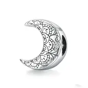 Silver plating Vine & Moon Charm for Female DIY Bracelet Jewelry