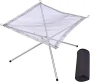 Fire Pit | Outdoor Steel Wire Mesh Fire Pit,Foling Cooking Grill with Carrying Bag for Patio Garden Backyard Balcony Park Picnic Hiking
