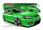 FPV UTES BF BF TORNADO GREEN A3 FRAMED PRINT (FV263)