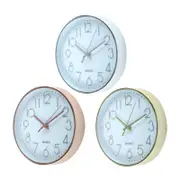 Ozoffer Clock Quartz 19.5cm Diamater White Round Analogue Stylish Design