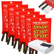 XXL Fire Blanket - Premium Home Fire Emergency Extinguisher Blankets -1/2/4/6PCS
