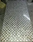 Rectangle Marble Dining Table Top Mother of Pearl Overlay Work Restaurant Table