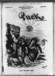 Photo:Uncle Sam,Sherman Silver Purchase Act / Dalrymple 1893