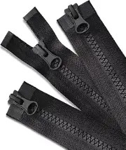3 Pcs 28 Inch Jacket Zipper, Plastic Coat Zipper Replacement, Clothes and More