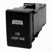 Narva 12 Volt Illuminated On/Off Push Switch With "LED Light Bar" Symbol Oe Style Isuzu - 63422BL