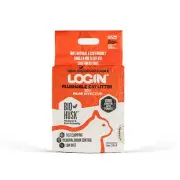 LOGIN Flushable Cat Litter 2.5kg Bio Husk Natural Eco Friendly Fast Clumping Pet