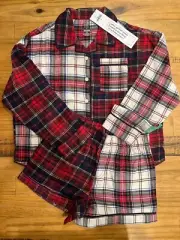 Gap Girls Flannel Pj Set (shorts) Size 8