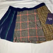 Rowing Blazers x Target Women's Plaid Plated Mini Skirt Size 14