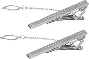 [BESTYASH] Business Formal Lapel Clip Bracket Tie Clip Microphone Stand Bag Tie Tack Formal Tie Clip Tie Chain for Men Dress Pin ing Accessories Space Pin Elegant Brooch Silver