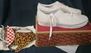 VANS DIY Low Heritage Sneakers White Multi-Color Mens Size 10 New With Box
