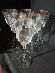 Mikasa Sonata Gold set of six 8.25-inch water glasses