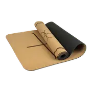 Natural Cork TPE Yoga Mat Sports Eco Friendly Exercise Fitness Gym Pilates