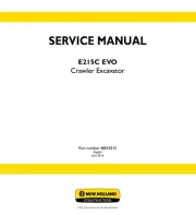 New Holland E215C EVO Crawler Excavator Service Manual Repair Shop Book