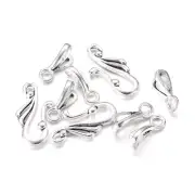 20 Sets Tibetan Silver Alloy Hook and Eye Clasps Wing Antique Closure Craft 25mm