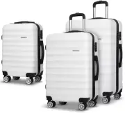 Luggage Set 3Pcs Trolley Suitcase Sets Hard Case Shell, Bag Carry on Adult Kids