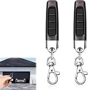 2 Pcs 433mhz Universal Garage Door Opener Remote, 4 in 1 Wireless Electric Gate Fob Cloning Replacement for Vehicles Smart Homes Electric Rolling Shutter Doors Alarms Systems