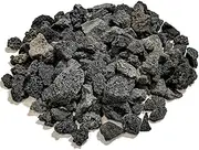 Midwest Hearth Lava Rock for Fire Pits and Gas Log Sets, Black 1/2" to 1", Wool, Black, 10-lb Bag