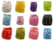 New Reusable Pocket Solid Plain Colors Cloth Nappies Diapers Bulk Nappy Diaper