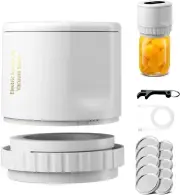 Electric Mason Jar Vacuum Sealer Kit, Canning Vacuum Sealer Machine...