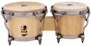 Toca Traditional Series 7 & 8-1/2" Wooden Bongos in Natural