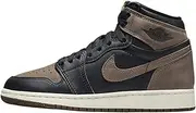 Air Jordan 1 Retro High Og Big Kids Shoes, Black/Metallic Gold Palomino, 5.5 Big Kid