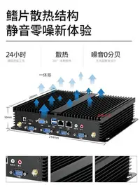 在飛比找Yahoo!奇摩拍賣優惠-電腦機殼 工控主機11代i3i57微型雙網多串口嵌入式24V