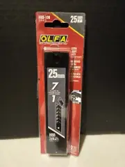 OLFA 25mm HBB-5B Extra Heavy-Duty Ultra Sharp Black Snap-Off Blades (10 PACK)