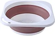 DONFAMDS Folding Wash Basin Portable Collapsible Kitchen Sink for Camping Outdoor Dormitory Use Lightweight Design for Washing Bottles Fruits Vegetables Space Saving
