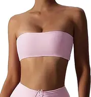 [FEOYA] Bandeau Bra for Women Seamless Bralette Wireless Sports Yoga Workout Tube Top