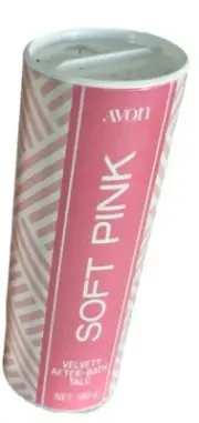 Avon Vintage Soft Pink Talc Velvety Feel, stock, FREE POSTAGE