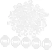 Luxshiny 100pcs Power Cord Clip Wire Clips Outdoor Outdoor Clamp Outside Cord Holders Light Clamp White Plastic