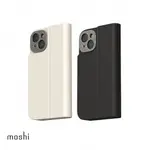 MOSHI【NEW IPHONE 15】OVERTURE磁吸可拆式卡夾型皮套 支援MAGSAFE 手機殼