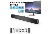 Foldable Sound Bar Built-in Subwoofer,Bluetooth 5.1 Wireless Speaker Soundbar,TV Sound Bar for Home Cinema