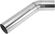 X AUTOHAUX 2.5" OD 45 Degrees Mandrel Bend Elbow T304 Stainless Steel Exhaust Tube Pipe Piping Surface Polishing Silver Tone